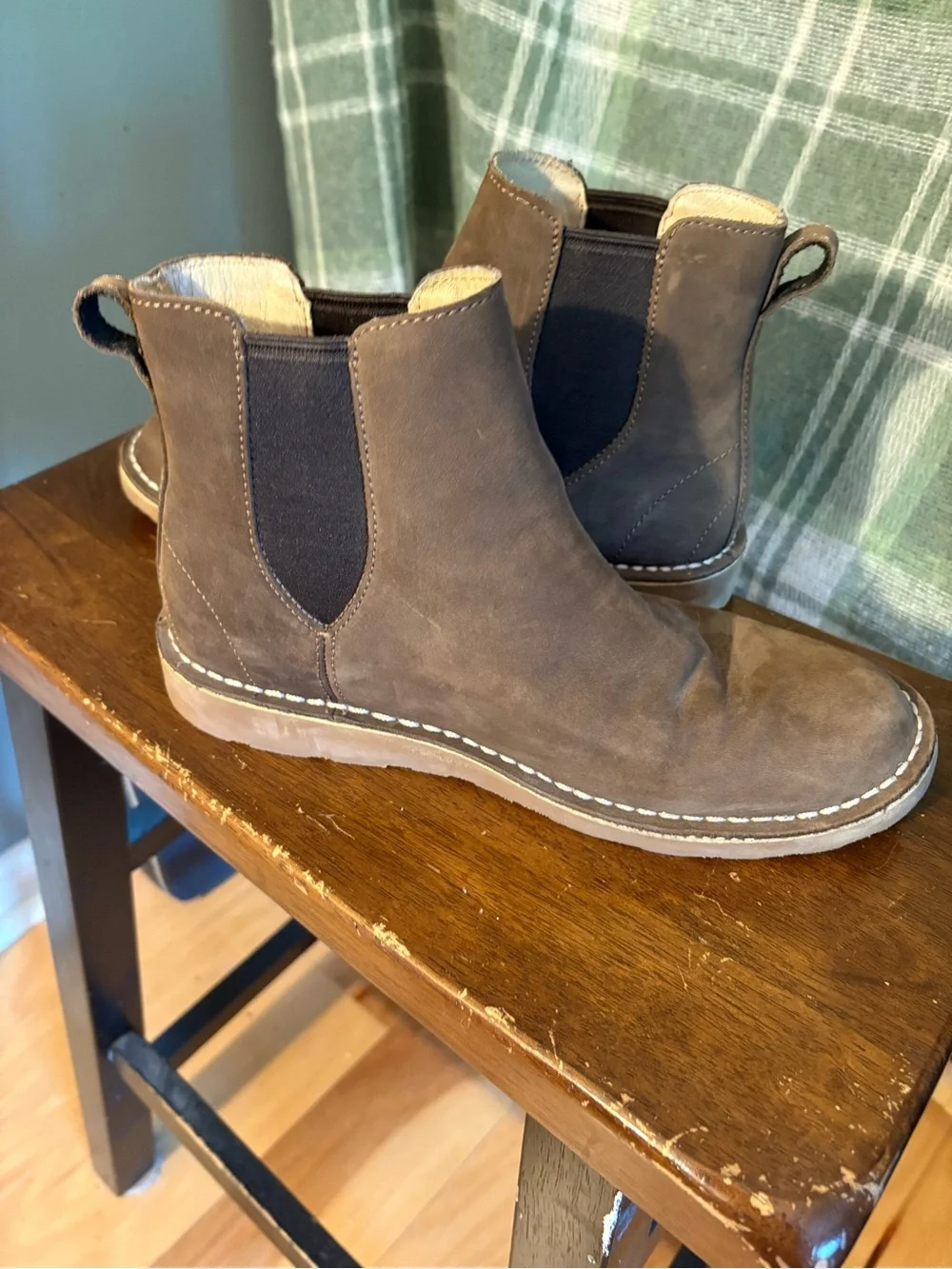 L.L. Bean Stonington Brown Chelsea-Style Leather Ankle Boots